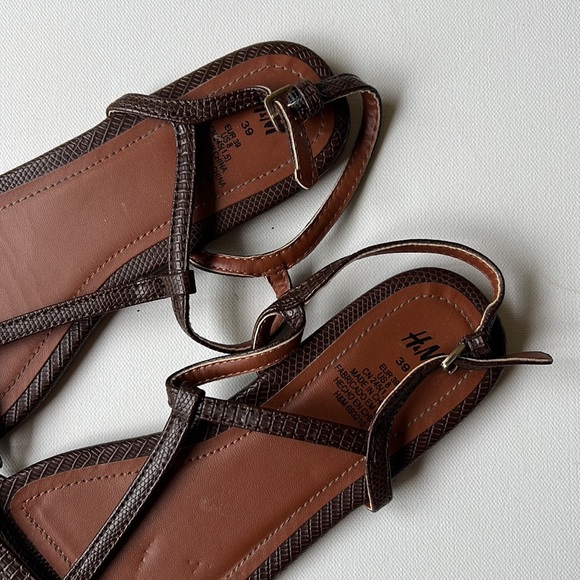 Brown H&M Leather Sandals - Picture 2 of 5